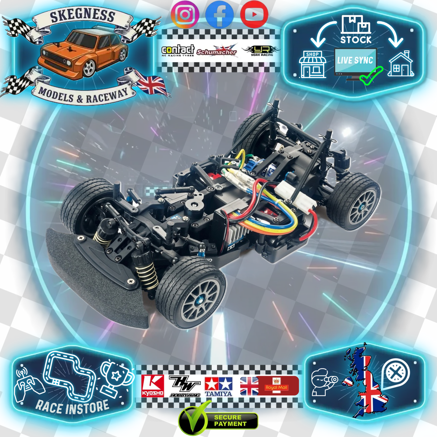 Tamiya - RC M08 CONCEPT CHASSIS KIT RWD (M-Chassis MTC) - 58669 (Requires body & all electrics)