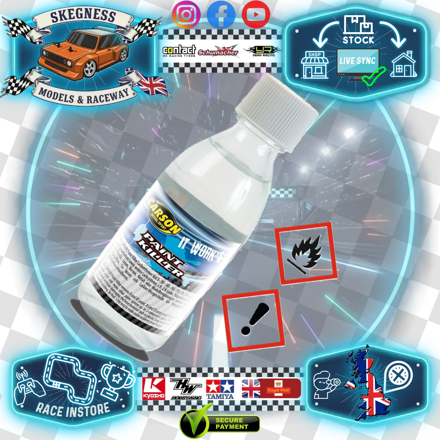 CARSON - PAINT KILLER REMOVER (100ML) BOTTLE for X/XF/TS/AS/PC/PS PAINTS - C908113