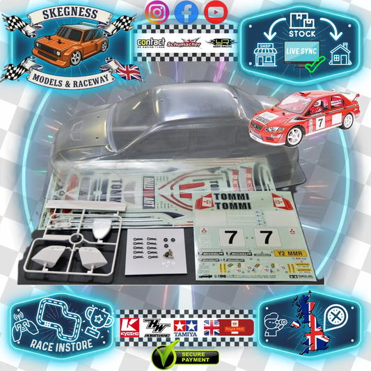 TAMIYA - 50927 1/10 MITSUBISHI LANCER EVO VII BODY SHELL 190MM - NOT PAINTED