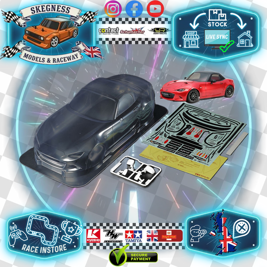 TAMIYA - (225m) 51583 MAZDA MX-5 Body Set - Clear Lexan 1/10 M-Chassis (W-170mm x Wheelbase-225mm)