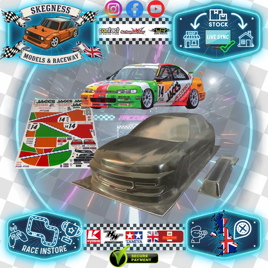 1/10 190mm Wide RC Touring Car Body Shell - Clear Lexan - Honda Accord Bodyshell BTCC Racing Livery (257mm Wheelbase / 190mm Wide) - everything in photo included)