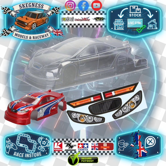 M-Chassis (210mm) Touring Car Body Set in Clear Lexan (0.5mm thick) - For 1/10 M-Chassis MTC (W-170mm x Wheelbase-210mmmm) M03, M05