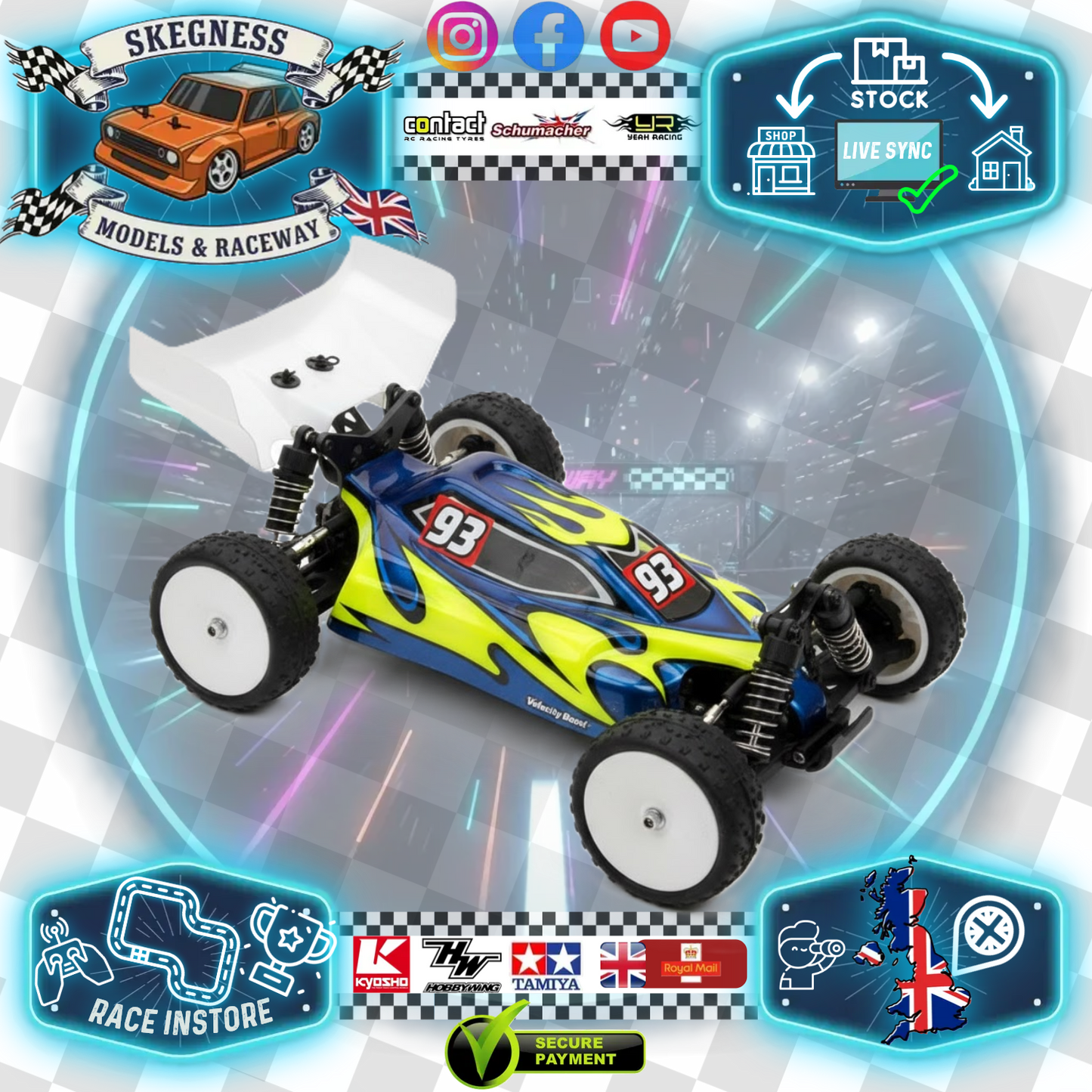 Phat Bodies 44 – 1/14th lexan mini buggy bodyshell (LC Racing EMB-1, Losi Mini 8 or AE Reflex 14B)