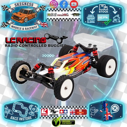 LC Racing – BHC-1 – (BLUE) 1/14 scale 2wd entry level buggy – Assembled Rolling Chassis - Needs all electrics