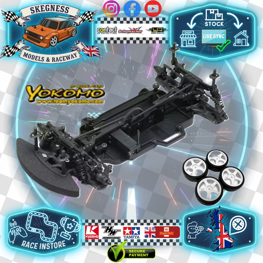 Yokomo - 1/10 Rookie Speed RS2.0 Assembly Chassis Kit + Free Ride Tyres - RSR-020 & RI-36088 -