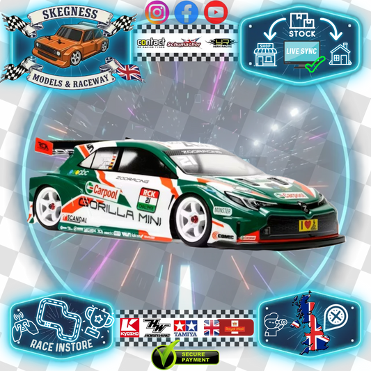 ZR-0021-10 - ZooRacing Gorilla MINI M-Chassis body shell 210 – 225mm - 1.0mm MTC Clear Lexan