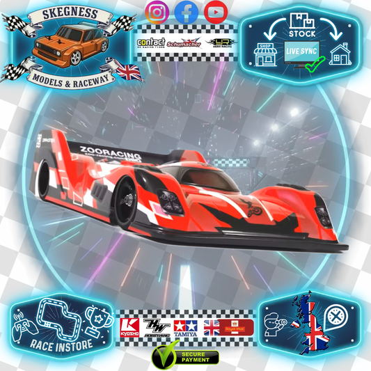 ZR-0013-05 - ZooRacing - DRAKSTER - 1:12 (1/12) LMP PanCar Body - 0.5mm Light Weight