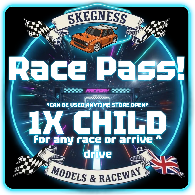 RACE PASS - CHILD (OWN VEHICLES) (Anyday Arrive & Drive or Racing) 1-DAY ONLY