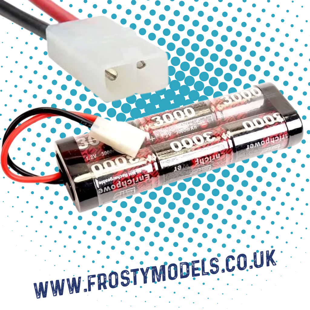 ENRICH POWER 6 CELL RC BATTERY STICK PACK - 3000MAH - 7.2V NIMH W/TAMIYA PLUG - FITS TT01E + OTHERS