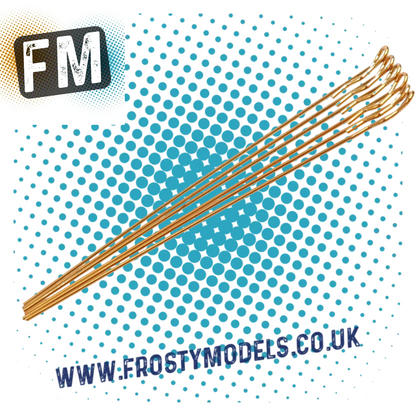 CORE RC 1/10 RC CAR/TRUCK/BUGGY - (6PCS) EXTRA LONG SMALL BODY CLIPS - ALL COLOURS - MULTI LISTING