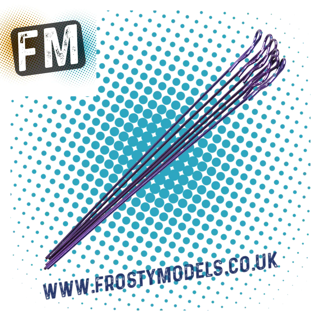 CORE RC 1/10 RC CAR/TRUCK/BUGGY - (6PCS) EXTRA LONG SMALL BODY CLIPS - ALL COLOURS - MULTI LISTING