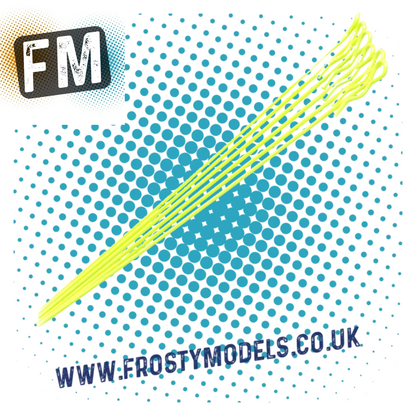 CORE RC 1/10 RC CAR/TRUCK/BUGGY - (6PCS) EXTRA LONG SMALL BODY CLIPS - ALL COLOURS - MULTI LISTING