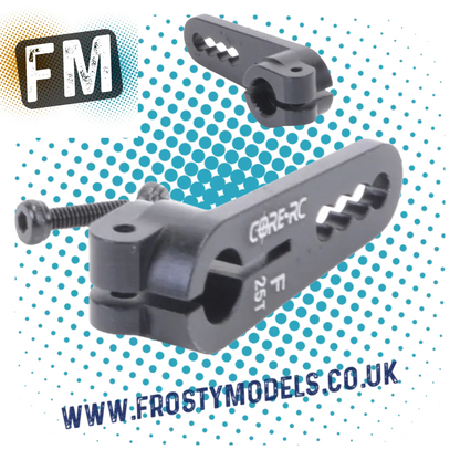 CORE RC ALLOY 1/10 STANDARD SIZE SERVO ARMS - BLACK/PURPLE - OFFSET/STANDARD - MULTI LISTING
