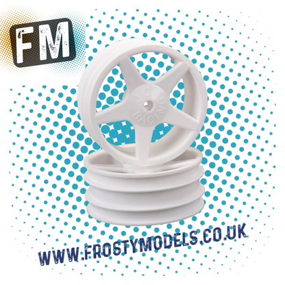 SCHUMACHER 1/10 BUGGY WHEELS - CASTLE 8MM FITTING XLS/PC - 2PC 2.2IN FRONT/REAR MULTI LISTING