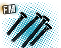 TAMIYA - TT01E Euro Truck Parts - 2X MA9 & 2X MA10 SCREW REAR SUSPENSION PINS