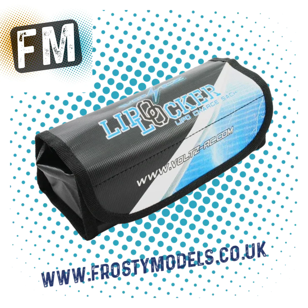 VOLTZ - CHARGE VAULT LIPO (up to 4S) LOCKER BOX/BAG 18.5CM X 7.5CM X 6CM - VZ1005