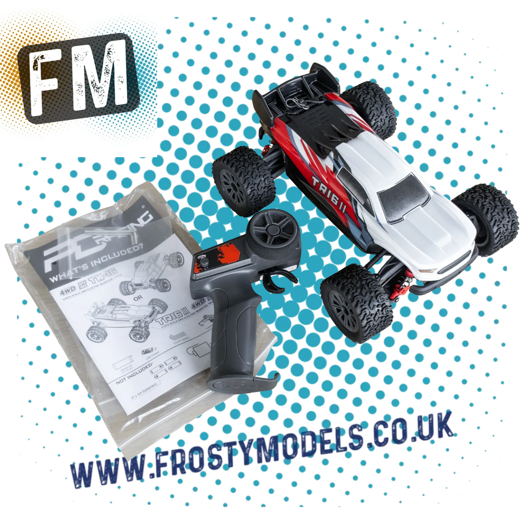 PD RACING - TR16 II Brushed Truggy 1:16 SCALE READY TO RUN WITH 2S LIPO (30mph) - PD304T