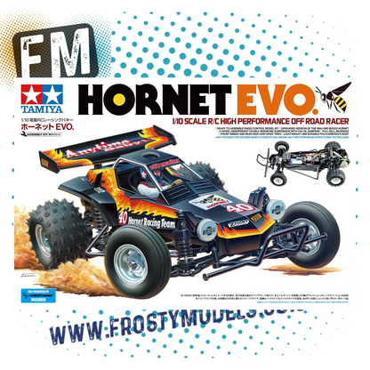TAMIYA - 58742 HORNET EVO KIT - 1/10 2WD OFF ROAD BUGGY - (ORIGINAL-RELEASE) W/MOTOR & ESC