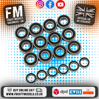 Yeah Racing - Steel Bearing Set (18pcs) For Tamiya M05 / M06 - YBS-0031