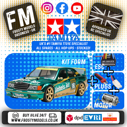 TAMIYA 58638 - Mercedes 190 E Zakspeed KIT - 1/10 4WD CAR (TT01E) INC's ESC & MOTOR