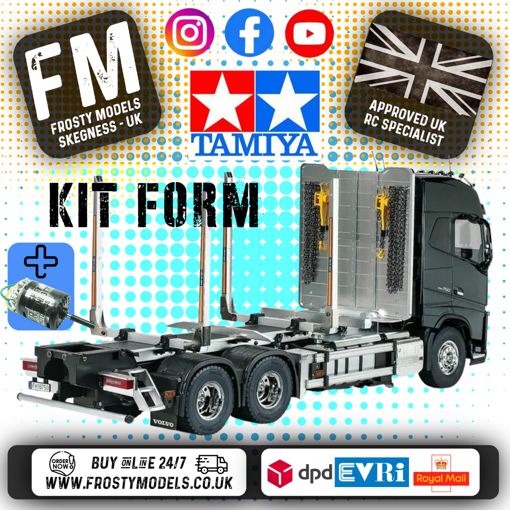 TAMIYA 56360 - (Pre-Order ONLY) RC Volvo FH16 Globetrotter 750 6X4 Timber Truck - RADIO CONTROLLED 1/14