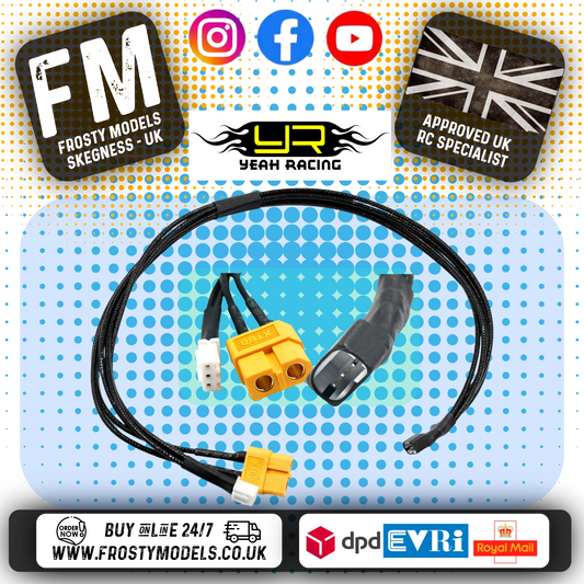 Yeah Racing  - XT60 Plug To JST-XH Plug Charge Cable w/ Balance Plug For 1/28 1/24 RC Lipos - WPT-0162