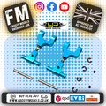 YEAH RACING - Aluminum Adjustable Rear Upper Arm Set For Tamiya TT02 - TT02-004BU