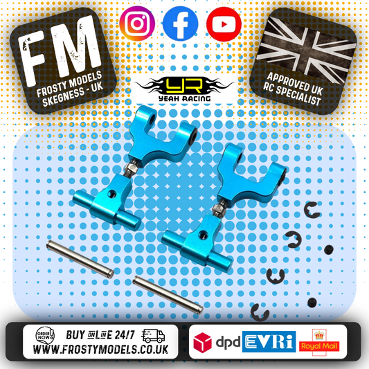 YEAH RACING - Aluminum Adjustable Rear Upper Arm Set For Tamiya TT02 - TT02-004BU