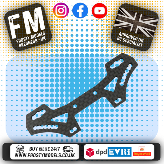 YEAH RACING  - Carbon Rear Damper Stay For Tamiya TT02S & TATT-S04 (TATT-025)