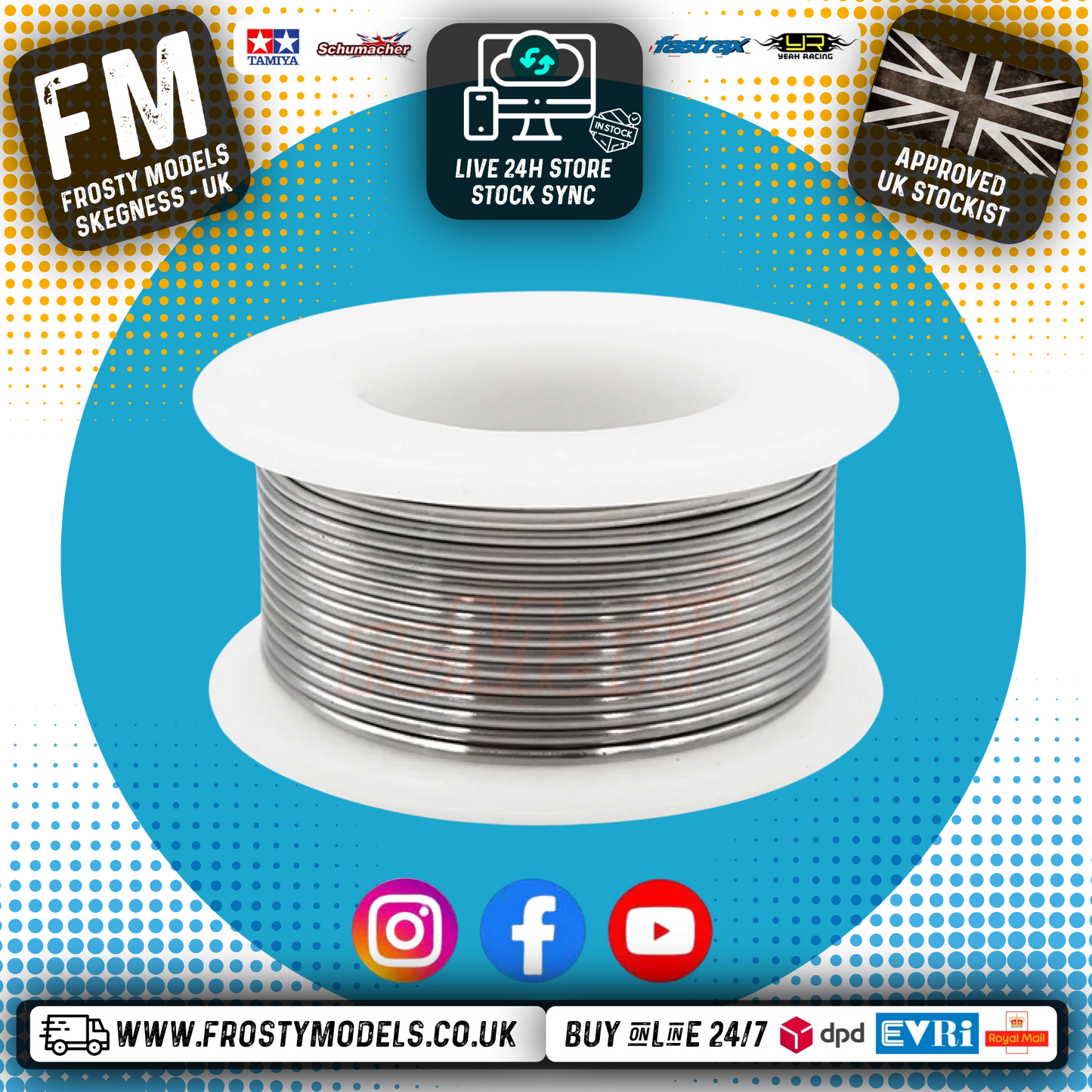 Yeah Racing - High Quality Sn63 Pb37 Solder Wire 50g 1mm Diameter - YA-0583