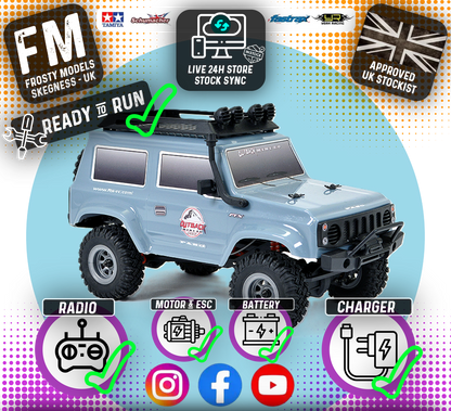 FTX - OUTBACK MINI (1:24TH SCALE) 2.0 PASO - READY-TO-RUN W/PARTS- GREY- FTX5508GY