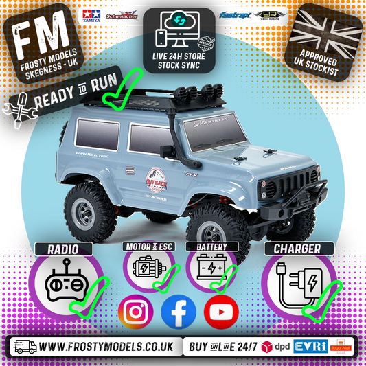 FTX - OUTBACK MINI (1:24TH SCALE) 2.0 PASO - READY-TO-RUN W/PARTS- GREY- FTX5508GY
