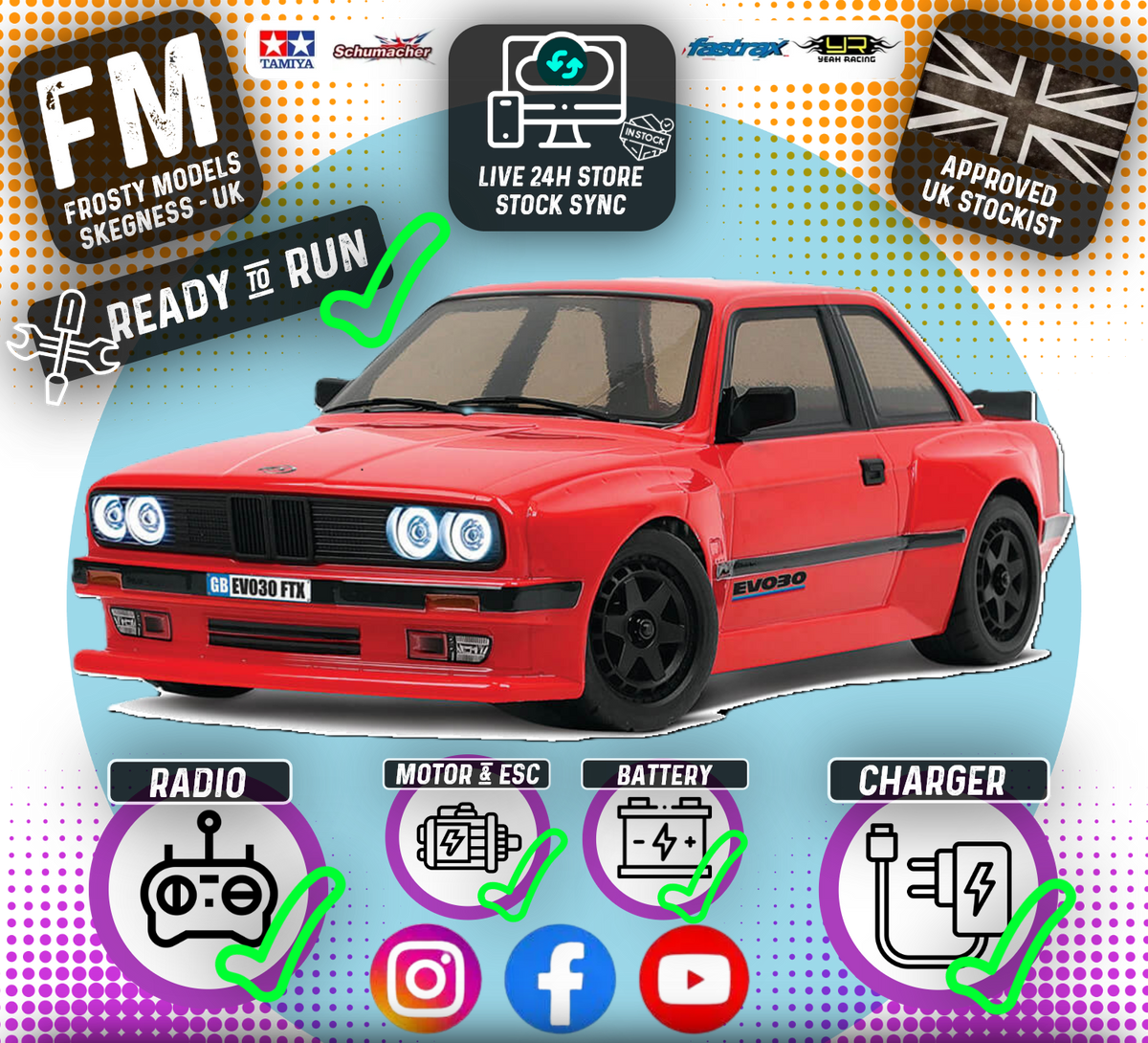 FTX - EVO30 1/10 (BRUSHLESS MOTOR) 4WD STREET RC CAR 100% RTR - RED - FTX5493R