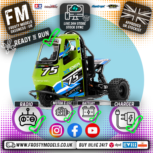 DEMO - X-RIDER - FLAMINGO 1/8 RADIO CONTROLLED RC TRICYCLE RTR - GREEN -  XR-83001-03