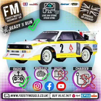 CARISMA - M48S 1985 AUDI SPORT QUATTRO S1 - 1/8th 4wd BRUSHLESS RC Rally Car - CA88368
