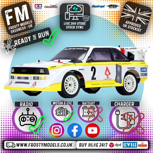 CARISMA - M48S 1985 AUDI SPORT QUATTRO S1 - 1/8th 4wd BRUSHLESS RC Rally Car - CA88368