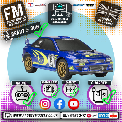 CARISMA - GT24 SUBARU WRC 4WD - 1/24 (MICRO SCALE BRUSHLESS MOTOR) Ready To Race - CA80068