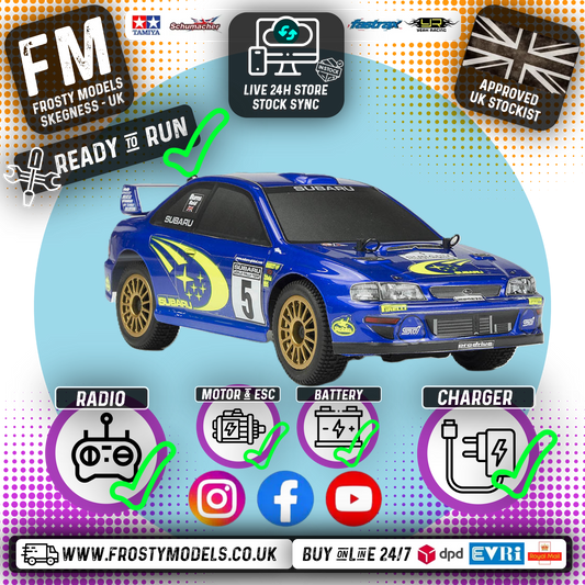 CARISMA - GT24 SUBARU WRC 4WD - 1/24 (MICRO SCALE BRUSHLESS MOTOR) Ready To Race - CA80068