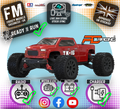 PD RACING - TK16 Brushed Truck 1:16 SCALE READY TO RUN WITH 2S LIPO (22mph) - PD303T (With LED lights)