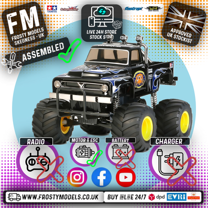 TAMIYA 46705 - Xpert Built MIDNIGHT PUMPKIN - 1/12 2WD TRUCK (Black Edition CW01) INC's ESC & MOTOR (No Radio, Battery or Charger)