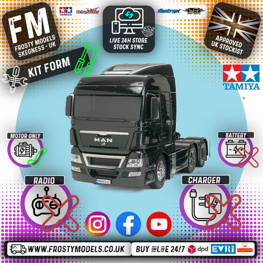 TAMIYA 56325 - RC 1/14 Tractor Truck (Lorry) MAN TGX 26.540 6X4 XLX (3 AXLE) (INC'S MOTOR ONLY)