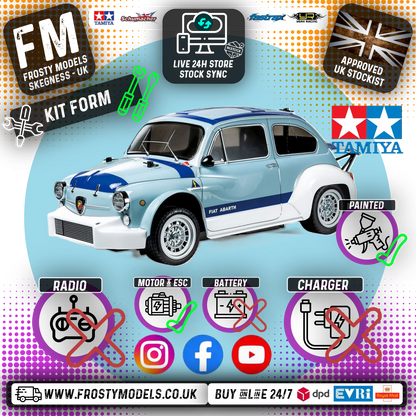 TAMIYA 47492 - PAINTED 1000 TCR Berlina Corse (MB01) RC 2WD Car Kit - (Inc's ESC & Motor - Requires Radio Set, Servo, Battery & Charger))