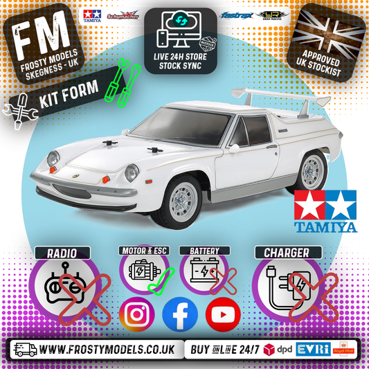 TAMIYA 58698 - RC 1/10 Lotus Europa Special (M06) RWD M-CHASSIS CAR (ESC & MOTOR INCLUDED - Requires, Radio/Servo Set, Battery & Charger)