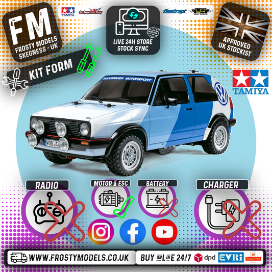 TAMIYA 58714 - Golf MK2 GTI 16 Rally (MF01X) - 4WD M-CHASSIS CAR - (ESC & MOTOR INCLUDED ONLY)