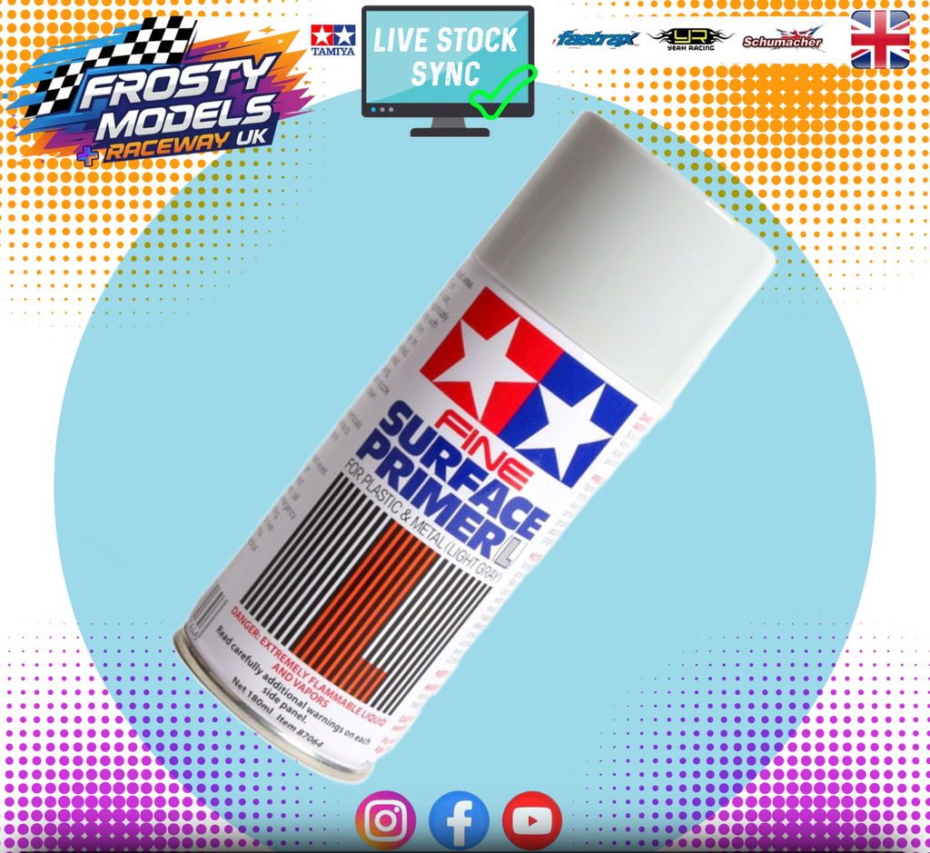 TAMIYA 87064 - Fine Surface Primer LARGE Grey (MODEL SPRAY PAINT)