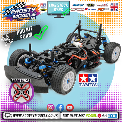 TAMIYA 47480 - M-08R (M08R) Mini MTC Chassis Kit - M-Chassis RWD PRO Hop-Up Model - (No electrics or body / 225mm wheebase Mini)