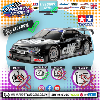 TAMIYA 58701 - OPEL CALIBRA V6 CLIFF KIT - 1/10 RC 4WD CAR (TT01E) INC's ESC & MOTOR