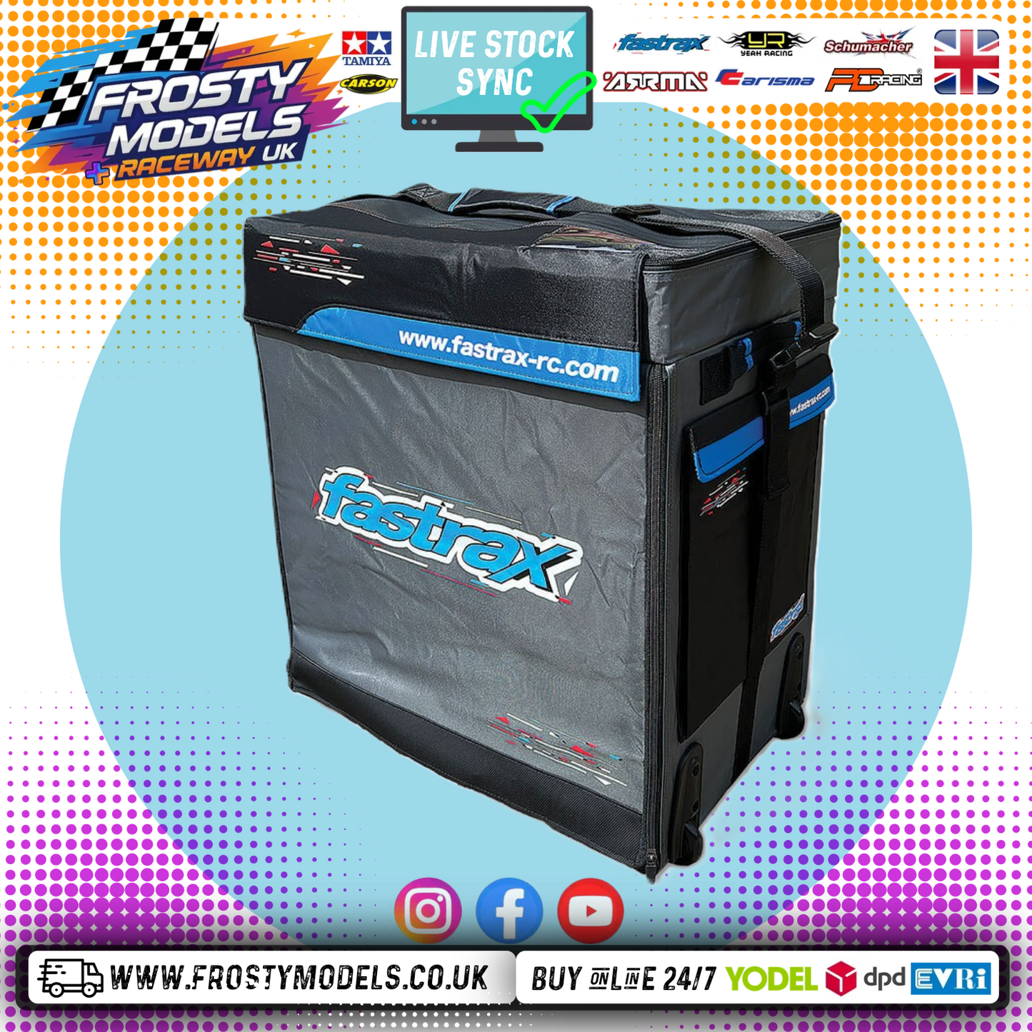 FASTRAX CAR MEGA HAULER TRANSPORTER BAG (1/8TH) FAST688