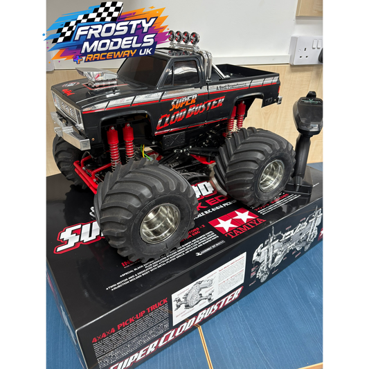 (Used Demo) TAMIYA - 47432 SUPER CLOD BUSTER RTR 4x4x4 Black Edition - 1/10 4WD OFF ROAD TRUCK - Just add Charger