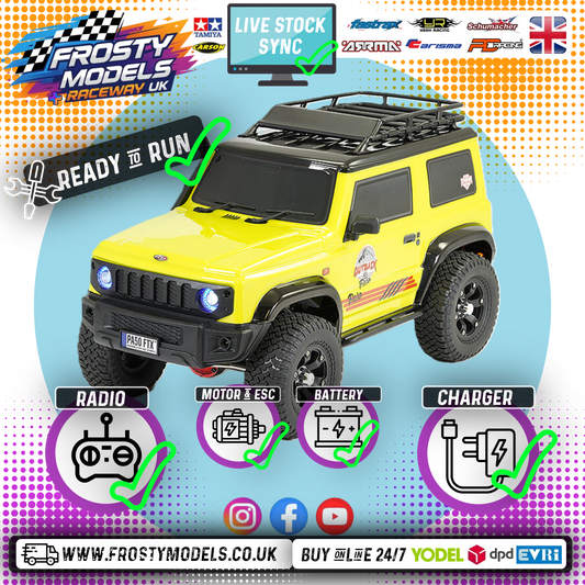 FTX - OUTBACK 3.0 1/10th PASO Rock Crawler RTR (Radio, Battery & Charger Included) 1:10 TRAIL CRAWLER - YELLOW